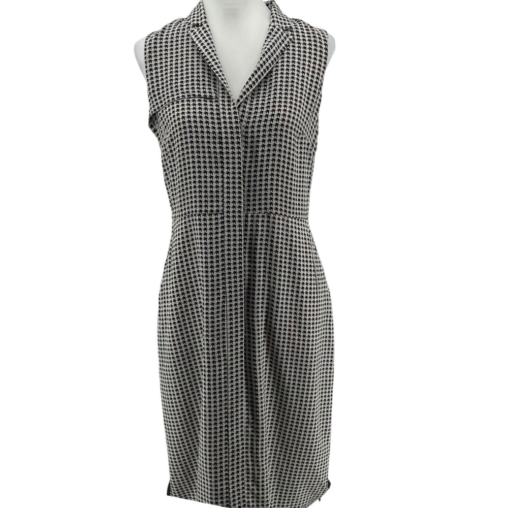 Banana Republic Silk Dress Women's 6P Elephant Novelty Print Luxe Vacay Office